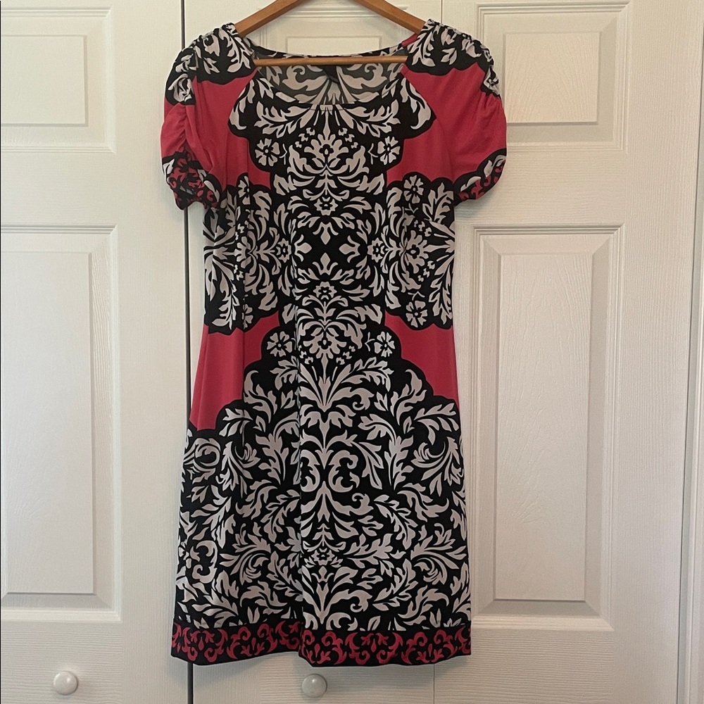 INC International Concepts Pink and Black Mini Dress